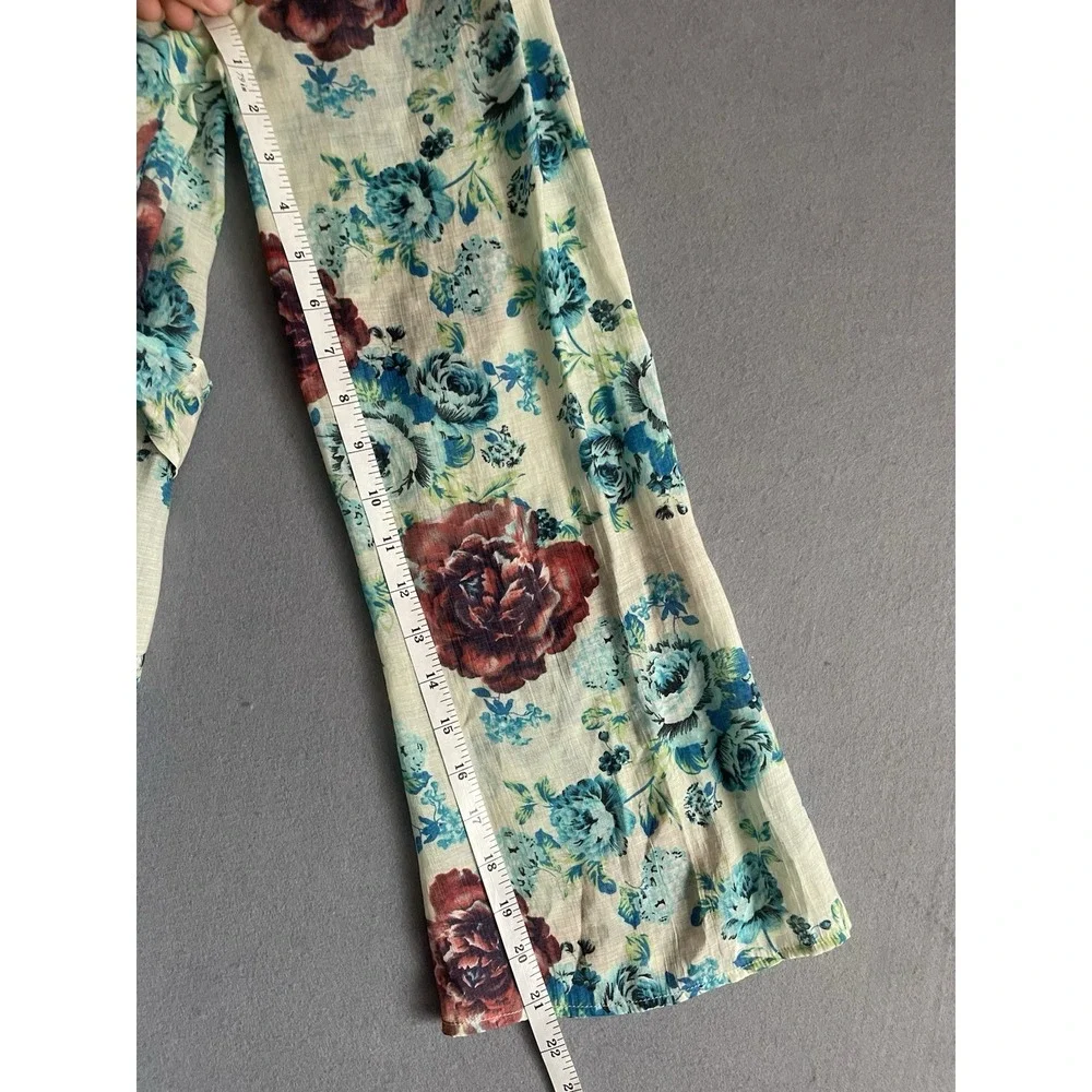 For Love & Lemons Skivvies Naughty Robe Floral OS Cover Up Light Airy Bell Sleev